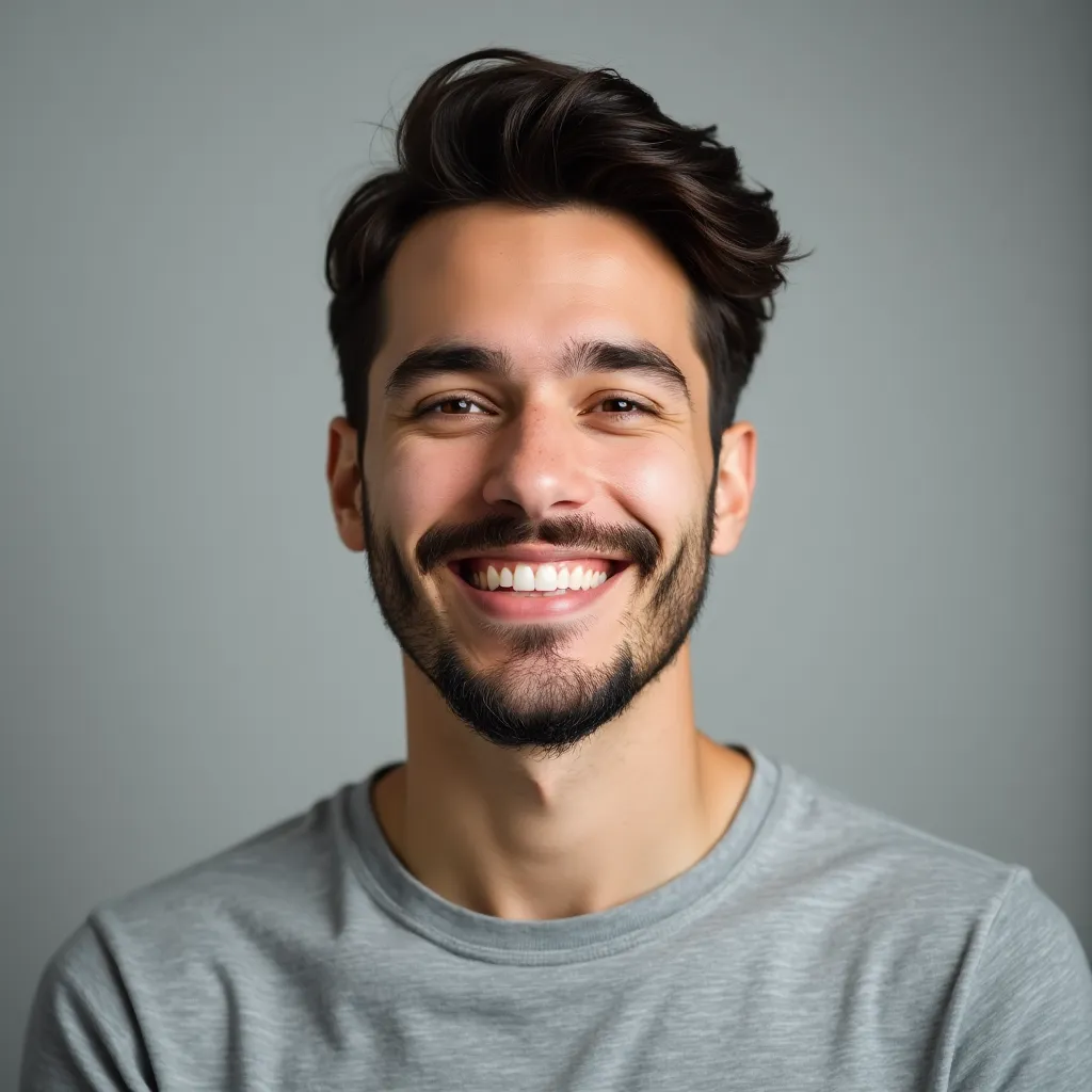 Professional portrait of an actor for casting