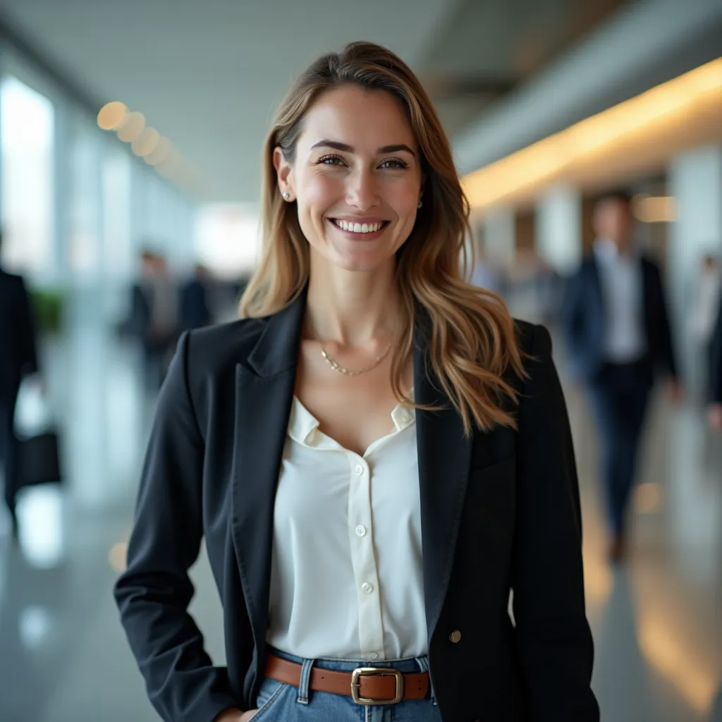 Example of suitable attire for a LinkedIn photo