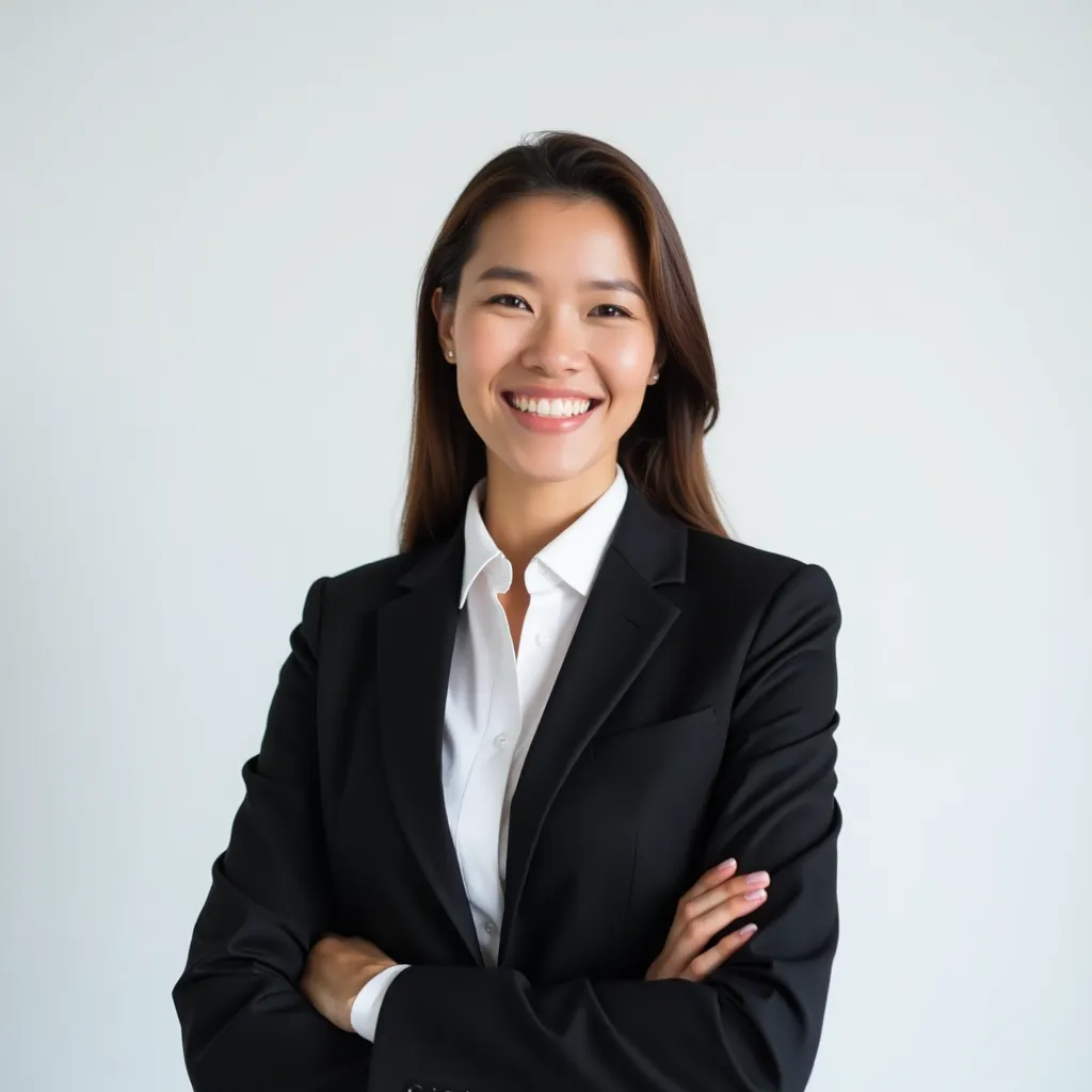 Example of suitable attire for a LinkedIn photo