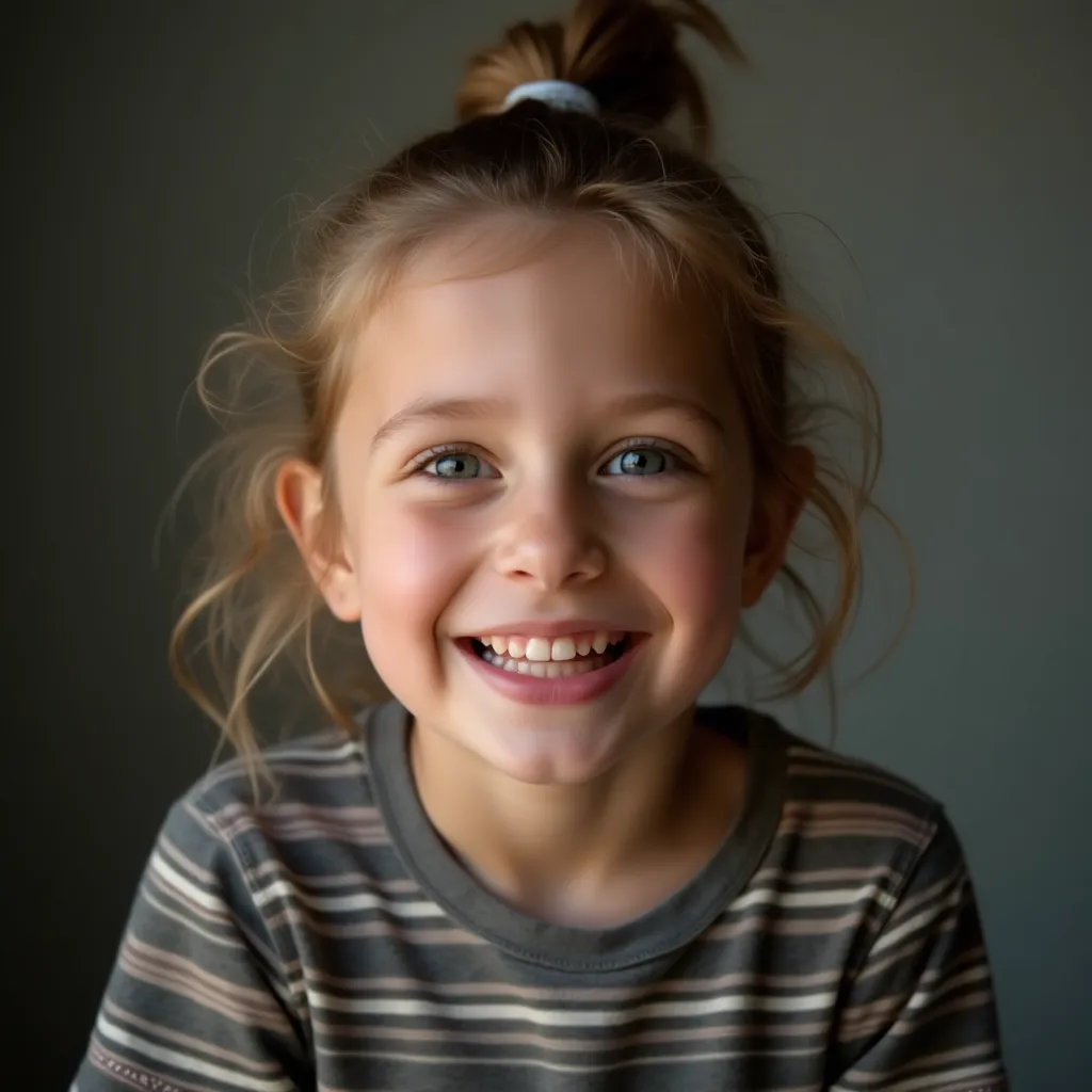 Example of a natural professional portrait on a neutral background