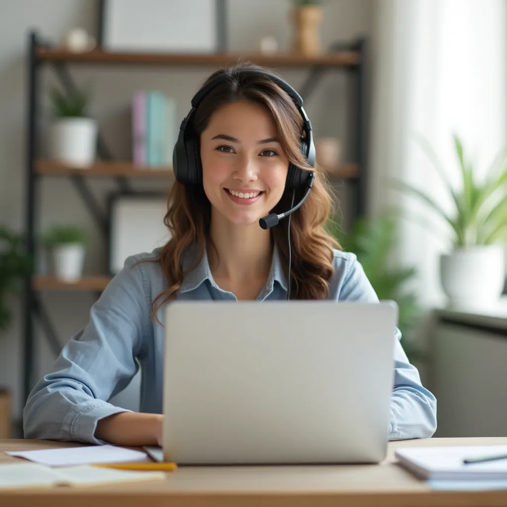 Example of a natural professional portrait on a neutral background