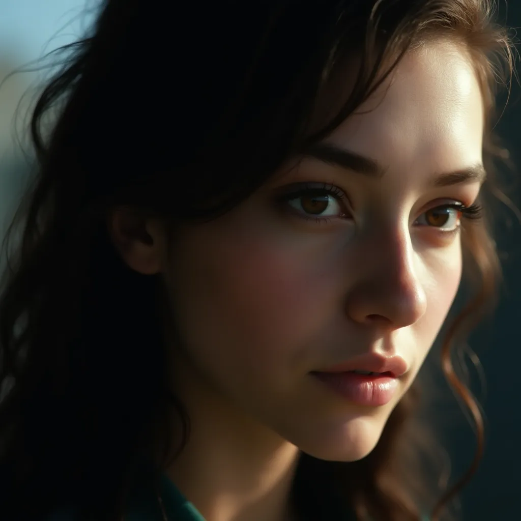 Example of a natural professional portrait on a neutral background