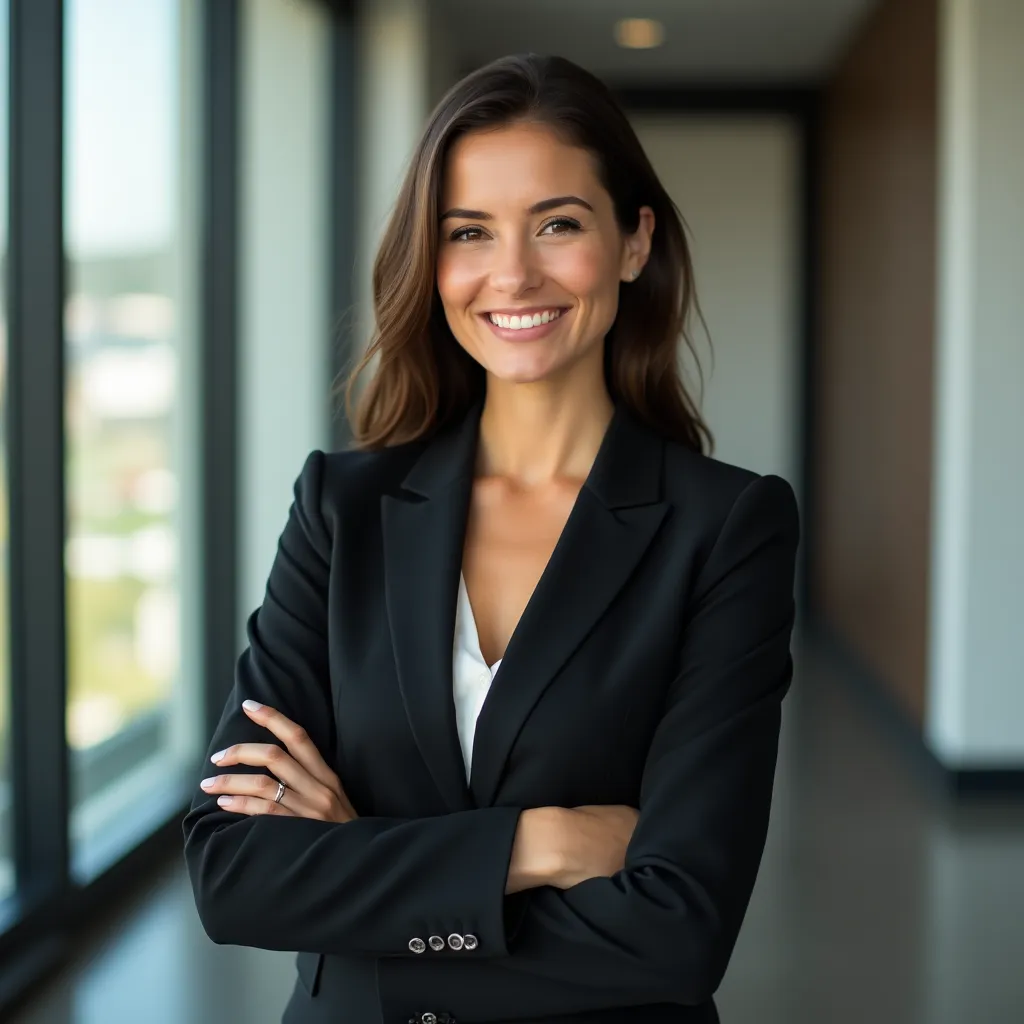 Example of a website with a professional image on the homepage