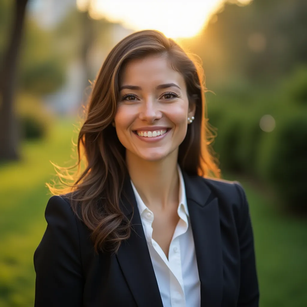 Example of suitable attire for a LinkedIn photo