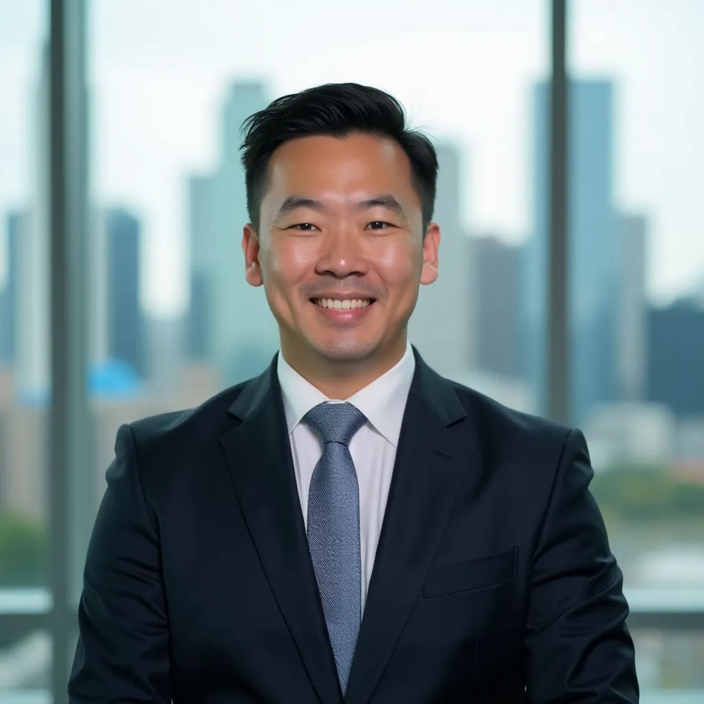 Smiling freelancer with an optimized profile photo