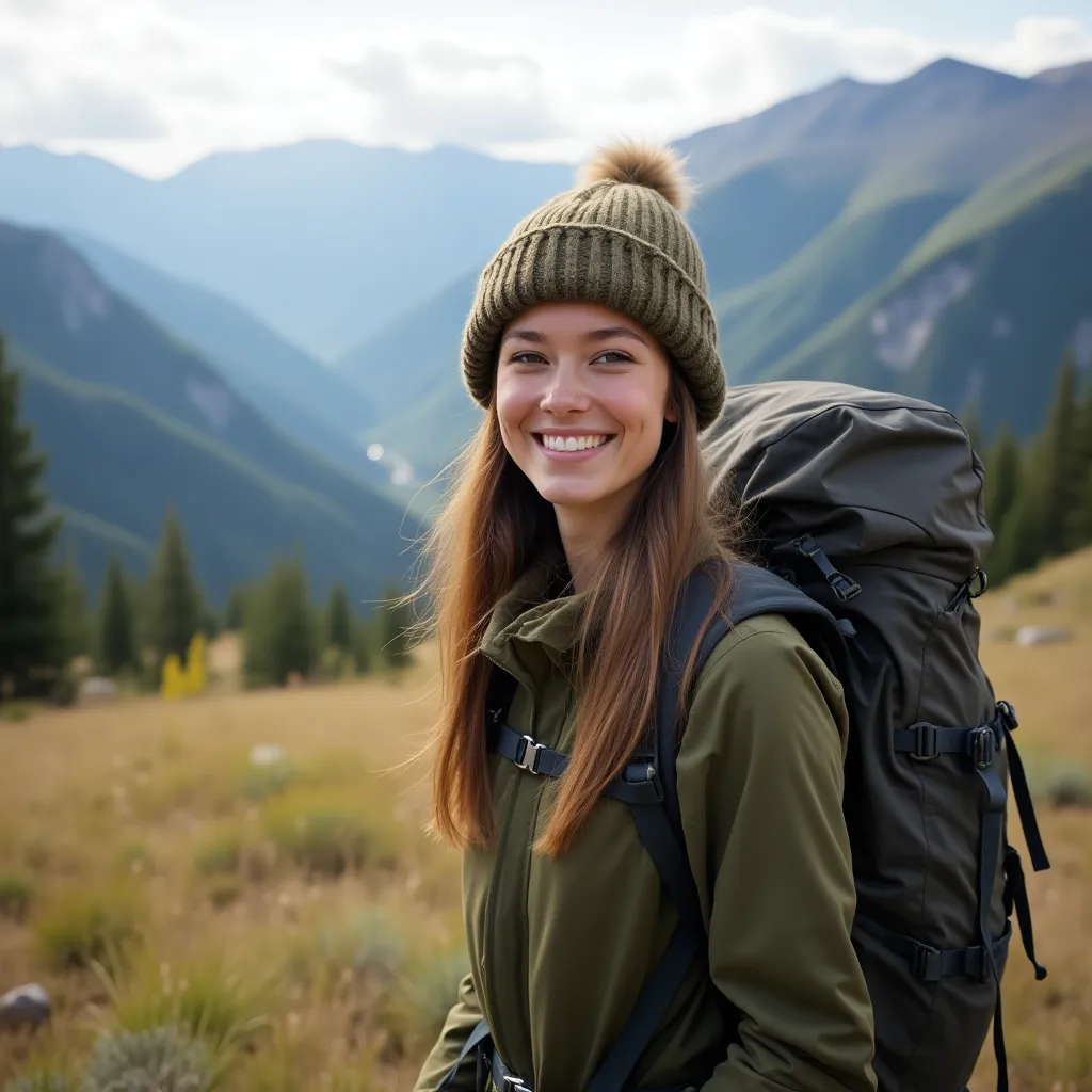 Example of a natural professional portrait on a neutral background