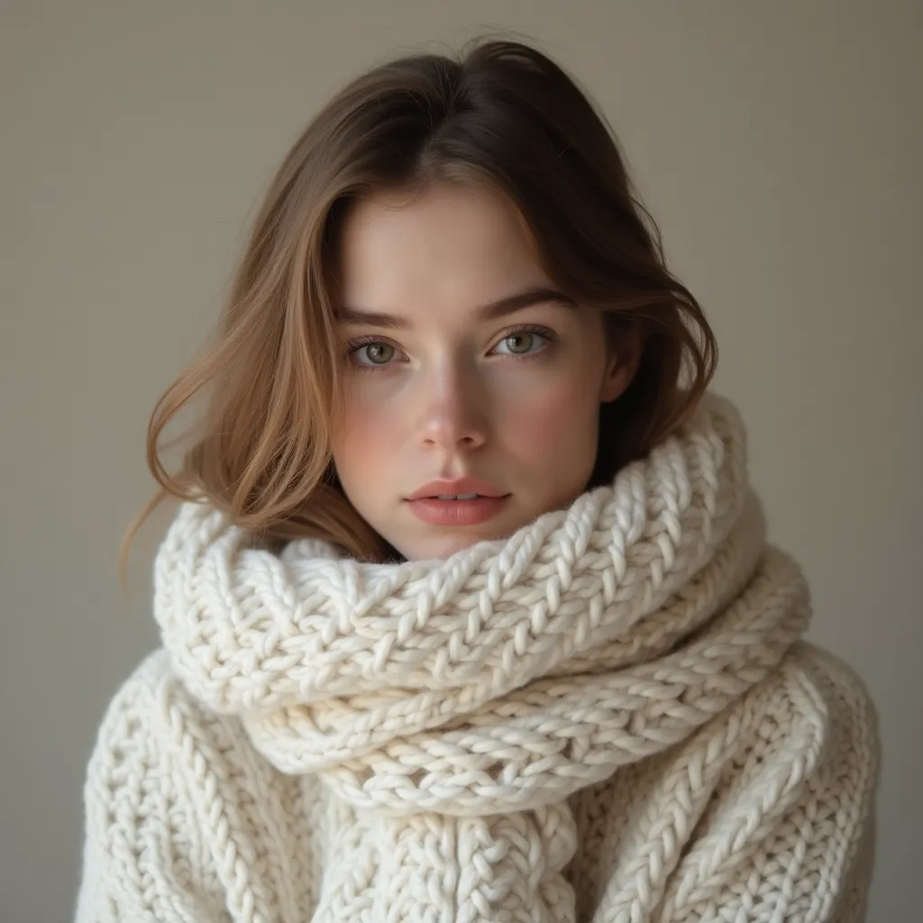 Example of a natural professional portrait on a neutral background