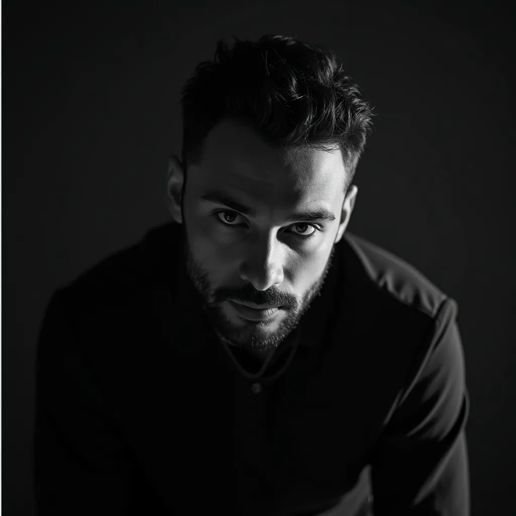 Artistic portrait of a woman on a colorful background