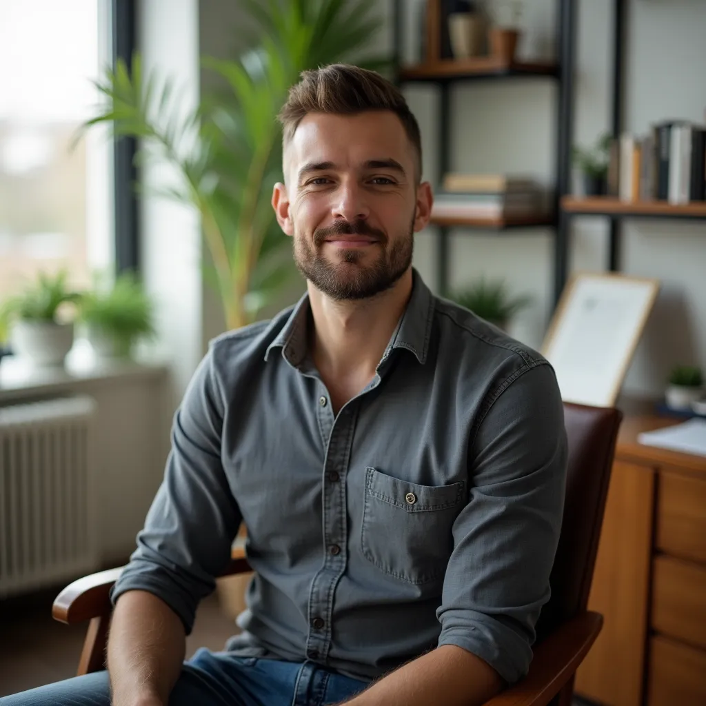 Professional image of a therapist in session