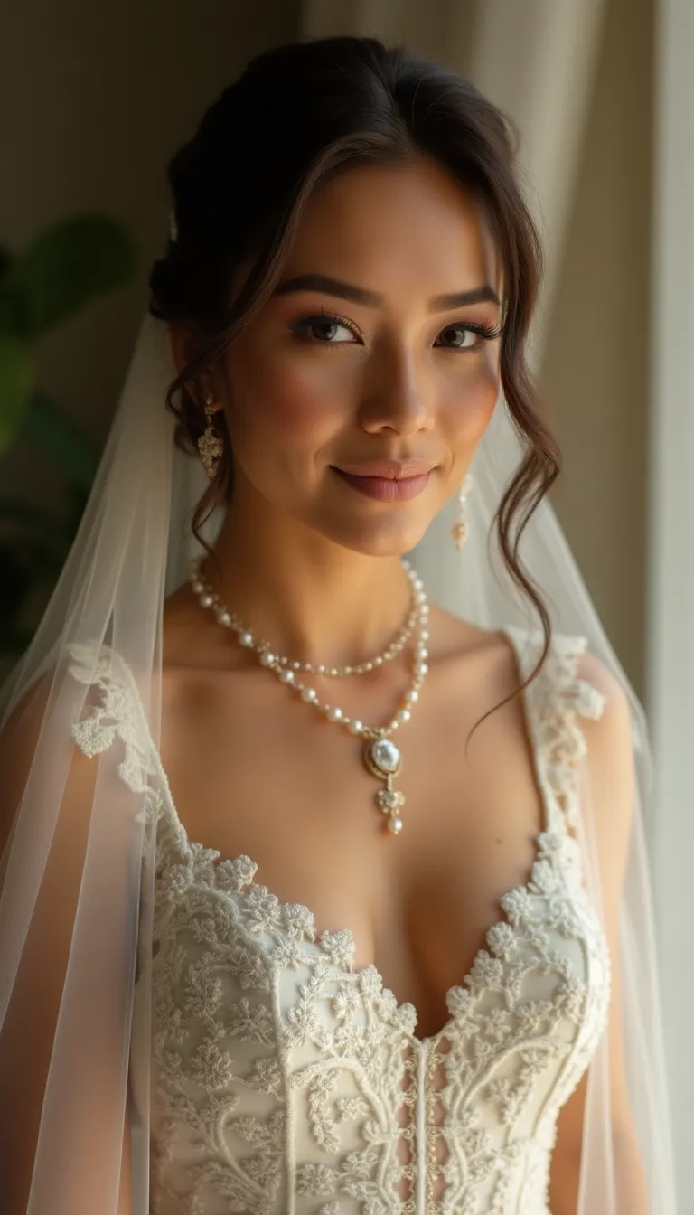 latin-american-woman-in-wedding-attire--enveloped-in-a-soft--romantic-ambiance