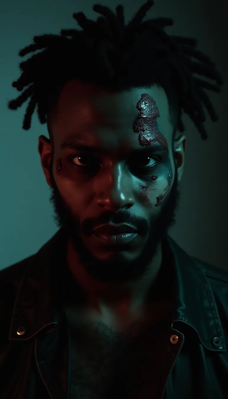 black-man-with-a-zombie-theme--eerie-lighting-and-a-haunting-atmosphere