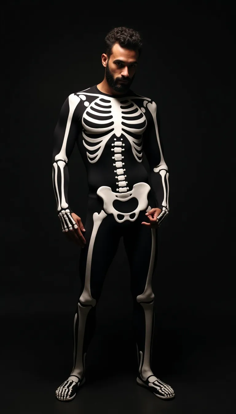 middle-eastern-man-in-skeleton-costume--shadowy-background--haunting-mood